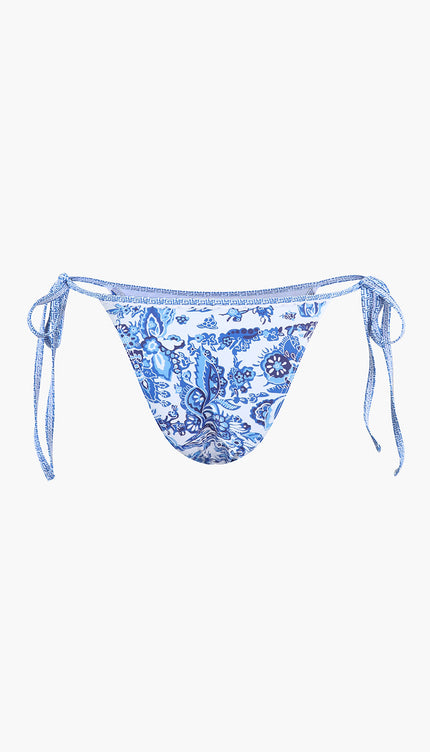 Baskılı Halter Bağlama Bikini Seti