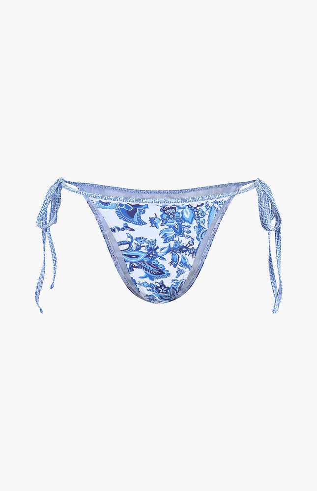 Baskılı Halter Bağlama Bikini Seti