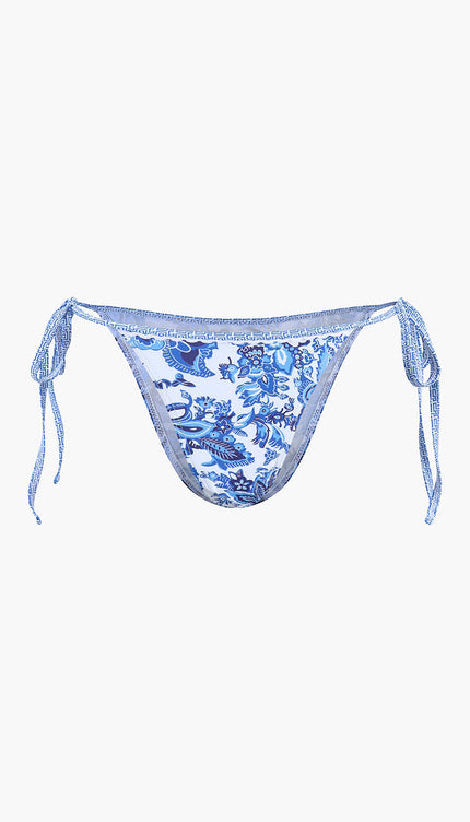 Baskılı Halter Bağlama Bikini Seti