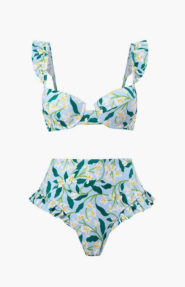 Kıvrımlı Bikini Takımı