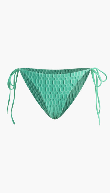 Düz Halter Düğümlü Bikini Takımı