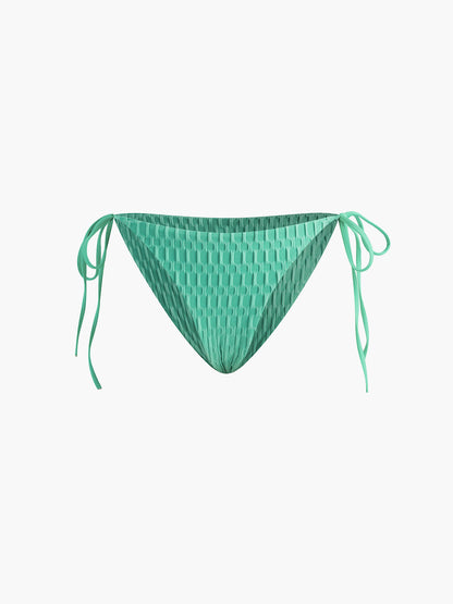 Düz Halter Düğümlü Bikini Takımı