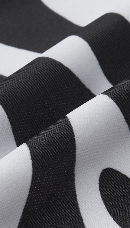 Zebra Çizgili Üçgen Bikini Takımı