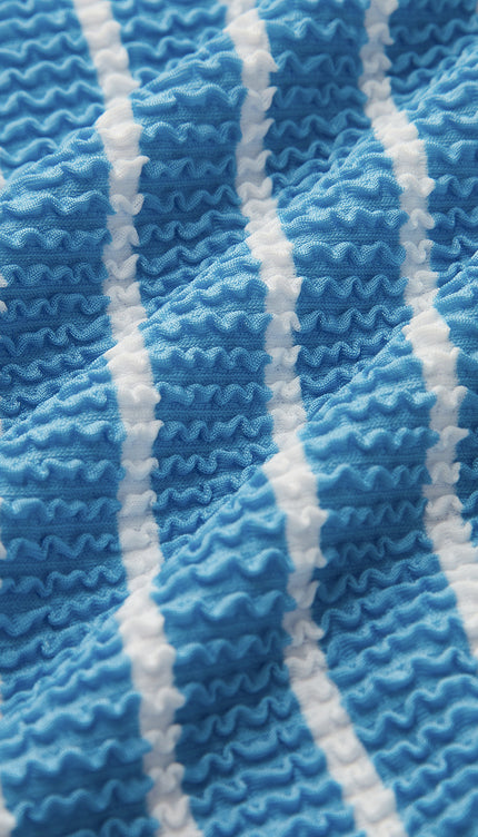 Halter Çizgili Bikini Takımı