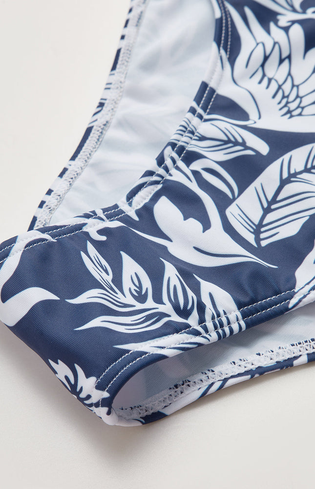 Çiçek Desenli Halter Kesimli Mayo