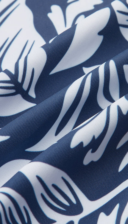 Çiçek Desenli Halter Kesimli Mayo