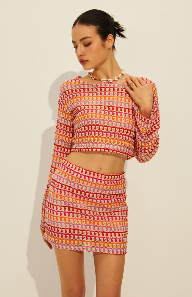 Bisiklet Yaka Uzun Kollu Etek Takımı