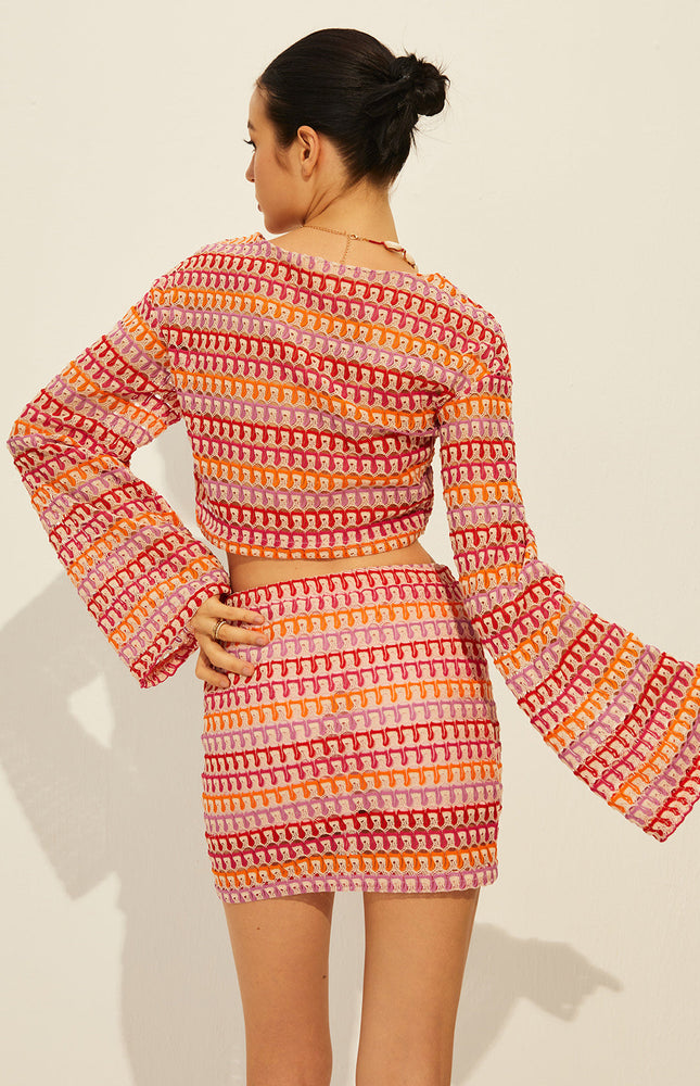 Bisiklet Yaka Uzun Kollu Etek Takımı