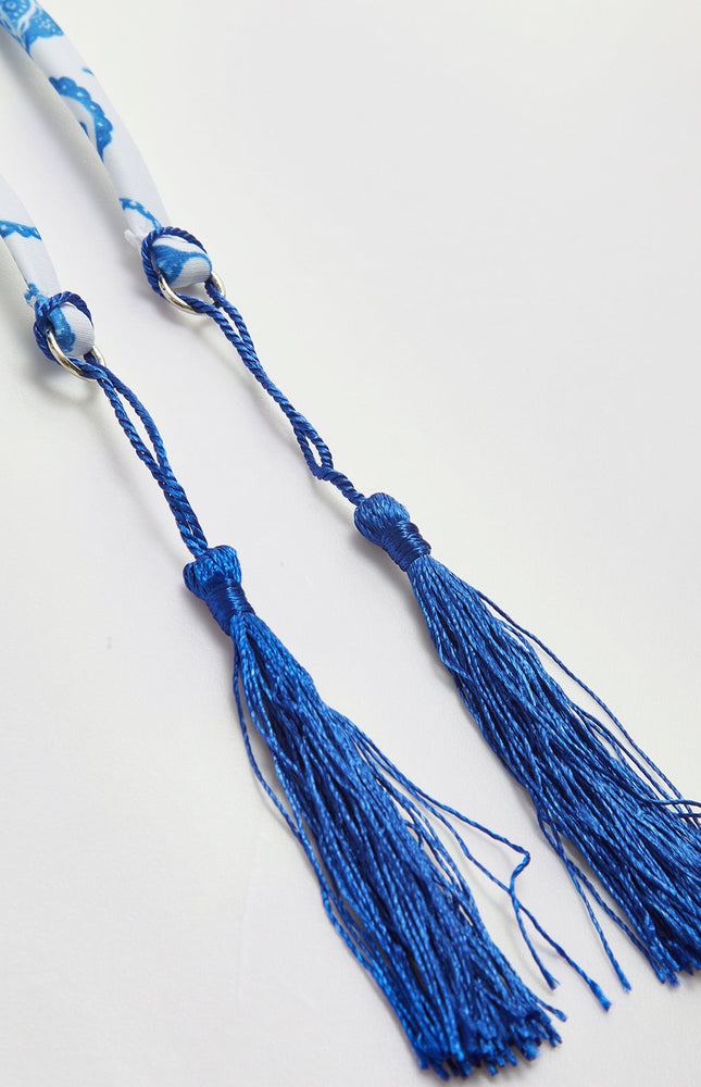 Baskılı Püsküllü Ayarlanabilir Askılı Bikini Takımı