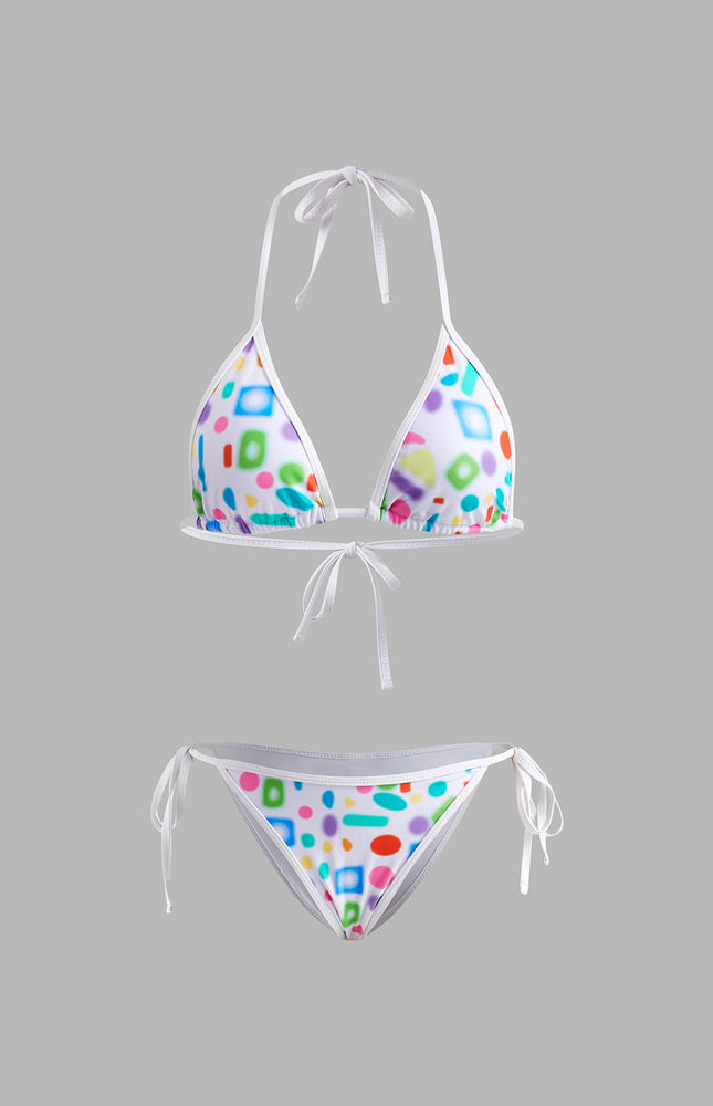 Baskılı Ayarlanabilir Bikini Seti