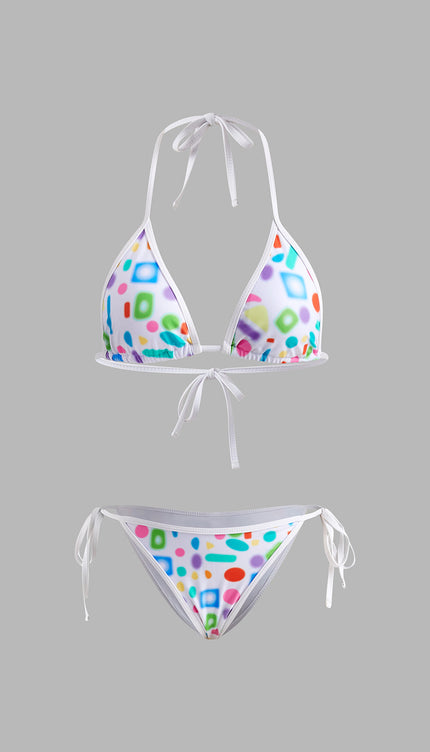 Baskılı Ayarlanabilir Bikini Seti