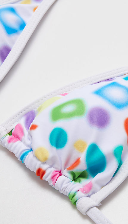 Baskılı Ayarlanabilir Bikini Seti