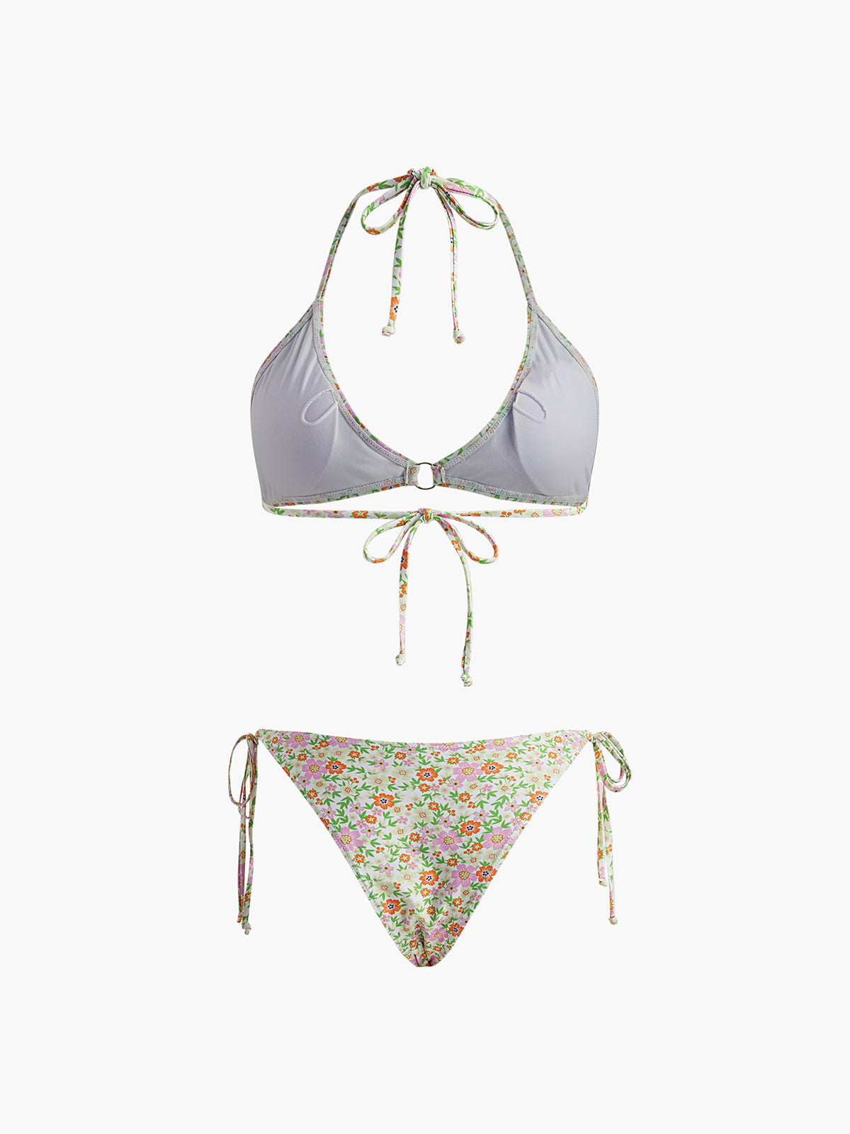 Ditsy Çiçekli Ayarlanabilir Bikini Takımı