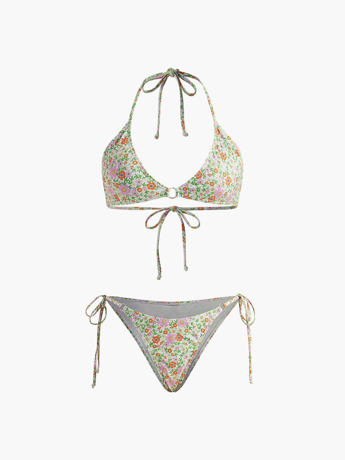 Ditsy Çiçekli Ayarlanabilir Bikini Takımı