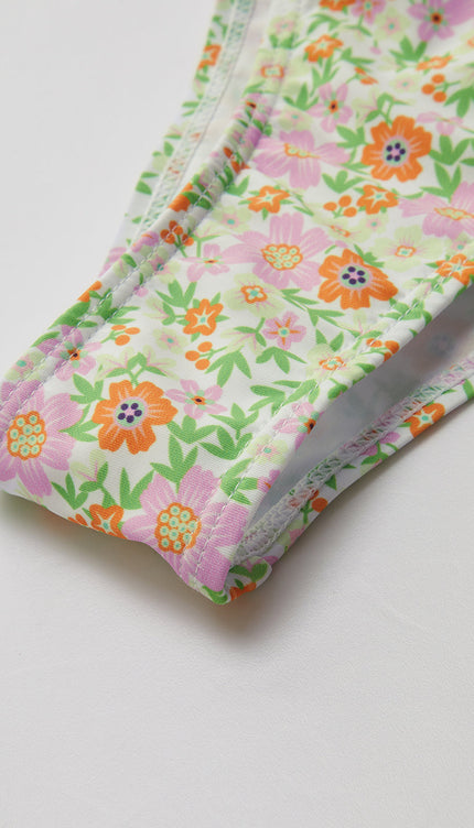 Ditsy Çiçekli Ayarlanabilir Bikini Takımı