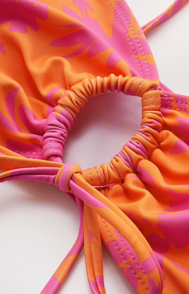 Baskılı Daire Kesimli Bikini Takımı