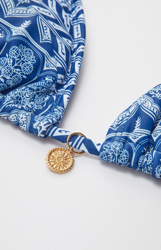 Baskılı Ayarlanabilir Askılı Bikini Takımı