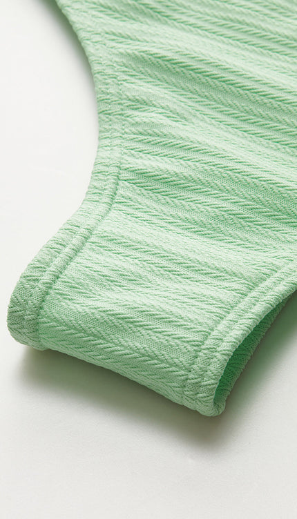 Halter Dokulu O-Ring Bikini Takımı