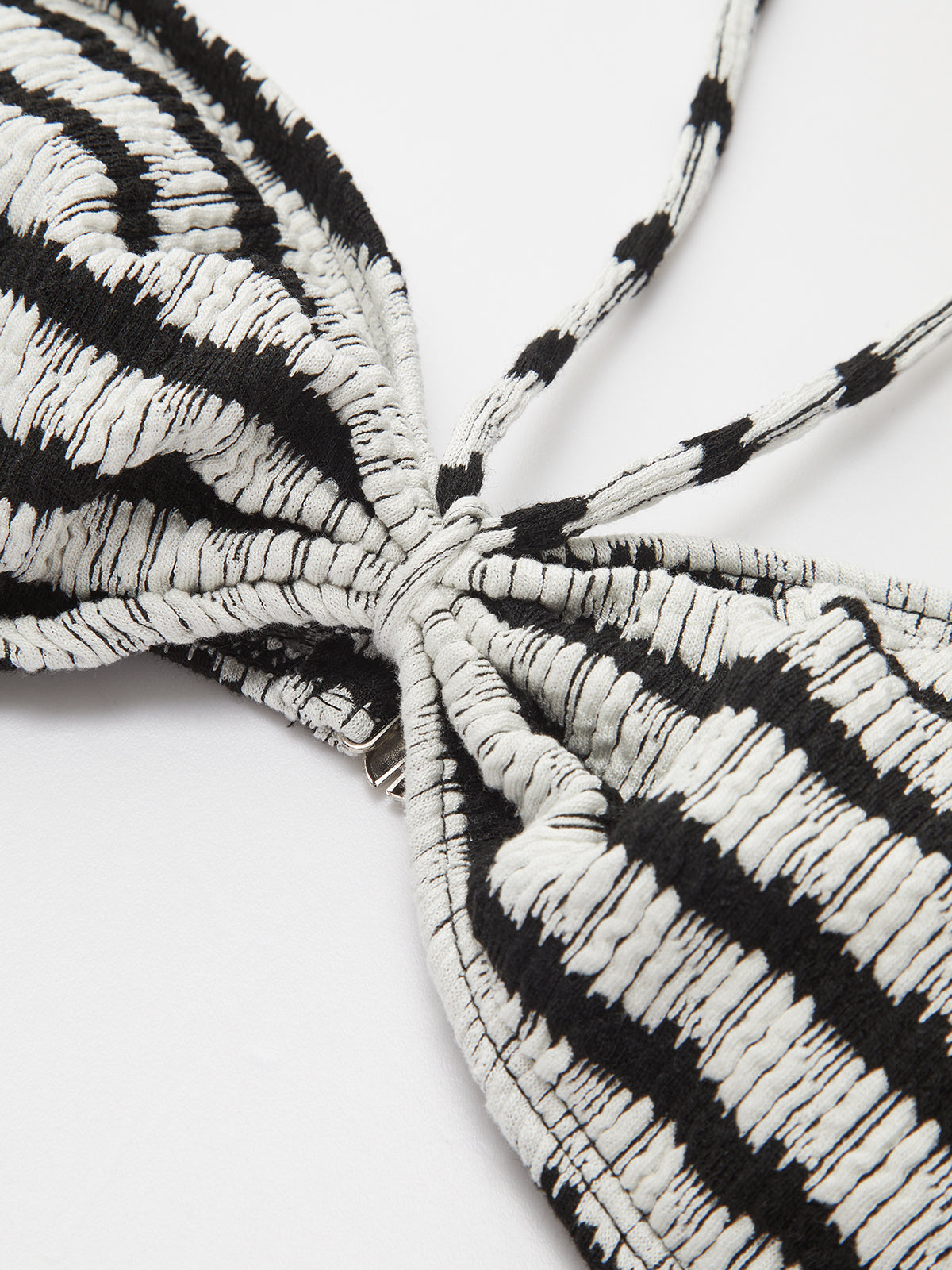 Çizgili Halter Bikini Takımı