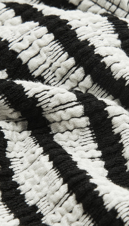 Çizgili Sırtı Bağlamalı Bikini Takımı