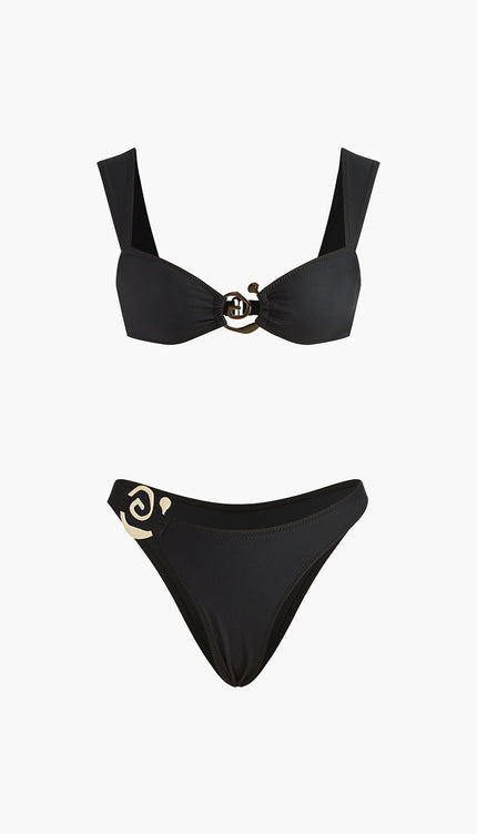 Altın Spiral Bikini Takımı