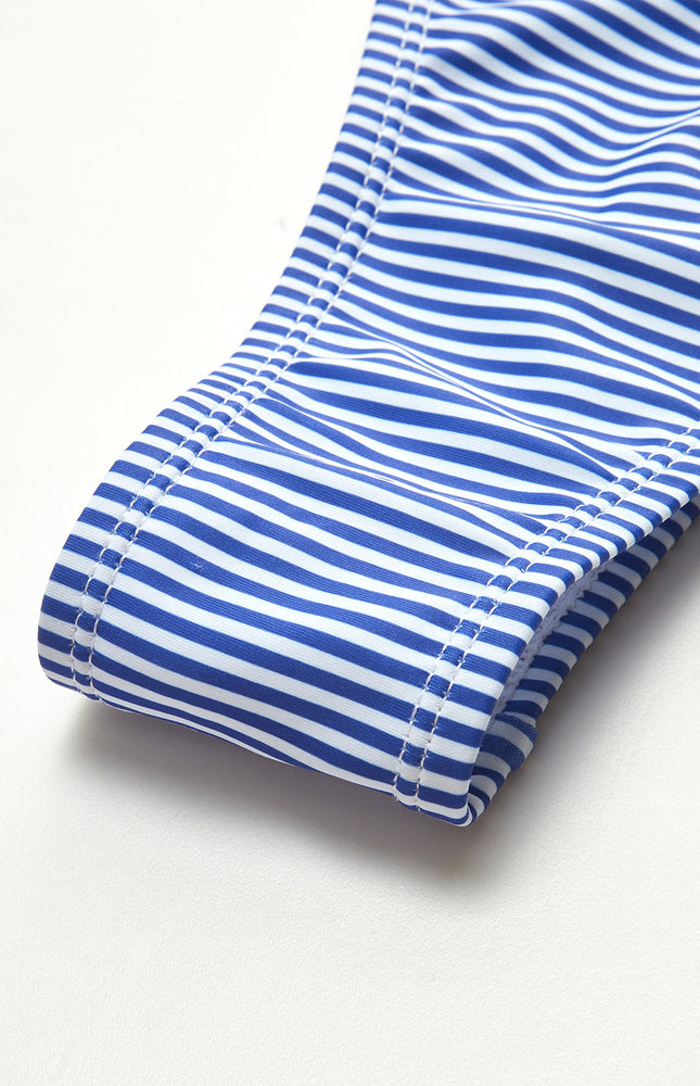 Çizgili Kesim Detay Bikini Seti