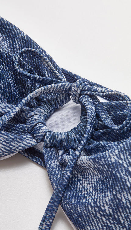 Vintage Straplez Bikini Takımı