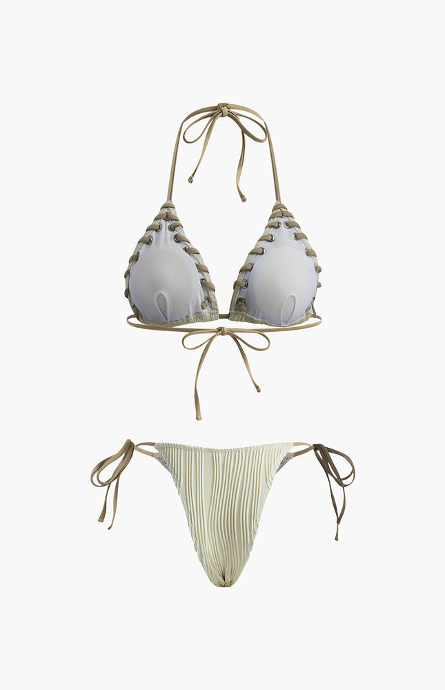 Grommet Dokulu Bikini Takımı