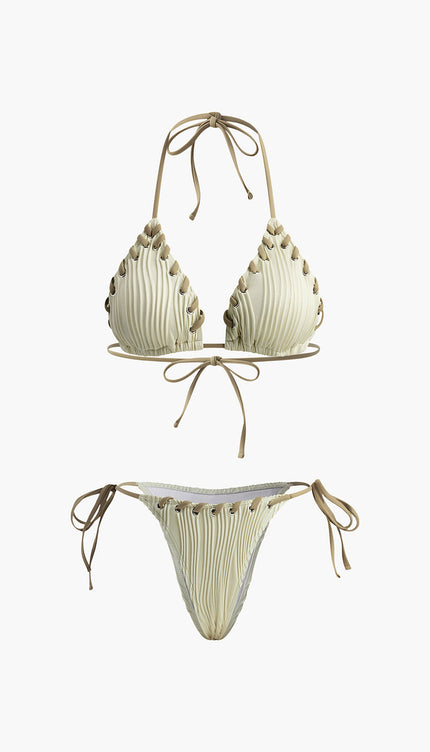 Grommet Dokulu Bikini Takımı