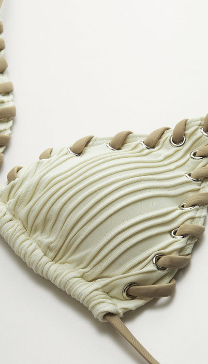 Grommet Dokulu Bikini Takımı