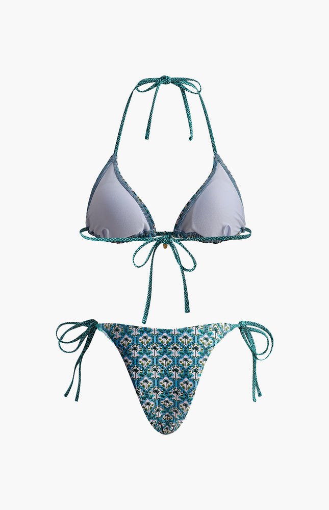 Palmiye Baskılı Bikini Takımı