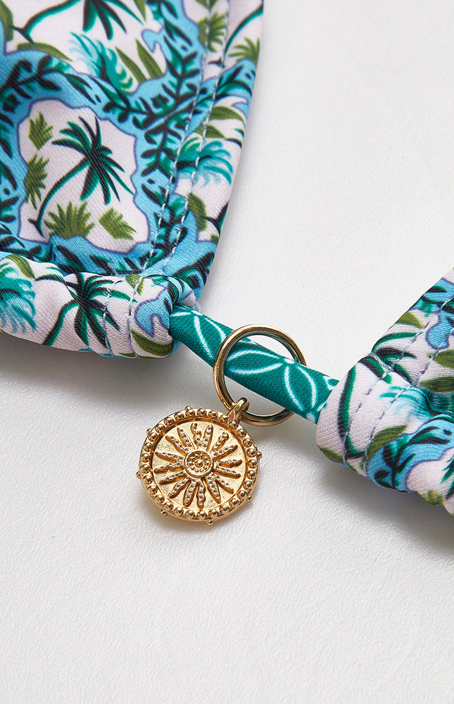 Palmiye Baskılı Bikini Takımı