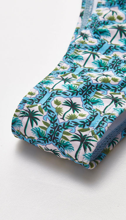 Palmiye Baskılı Bikini Takımı