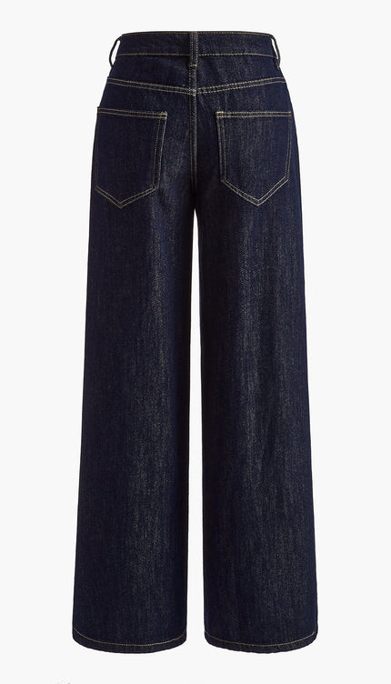 Vintage Wide-Leg Denim Pants