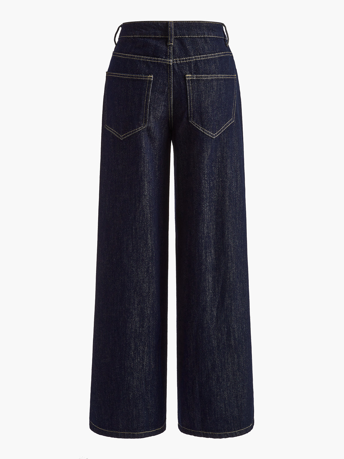 Vintage Wide-Leg Denim Pantolon