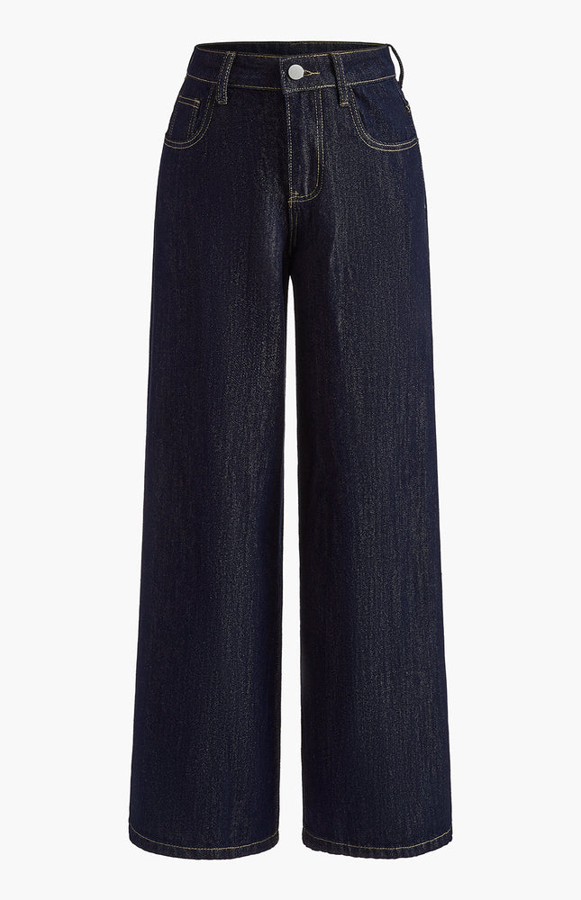 Vintage Wide-Leg Denim Pants