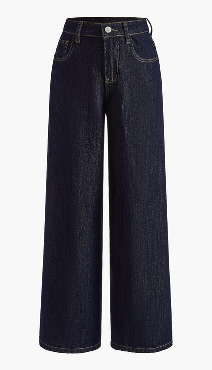 Vintage Wide-Leg Denim Pants