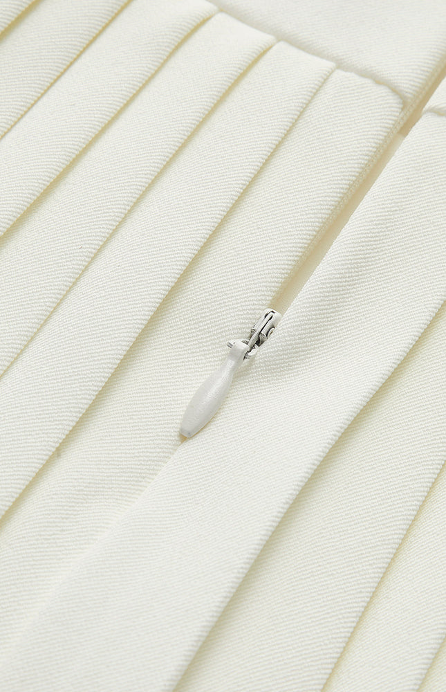 Metalik Harfli Foklu Mini Etek