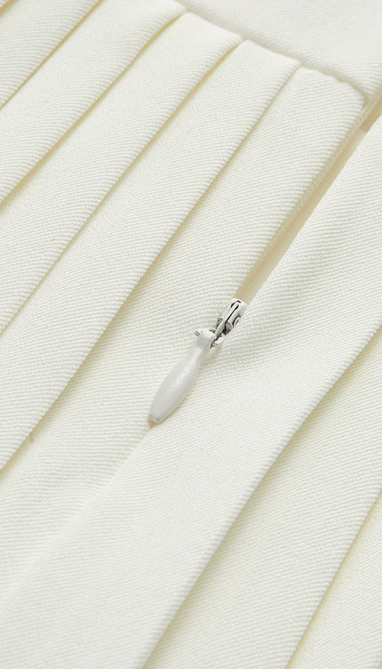 Metalik Harfli Foklu Mini Etek