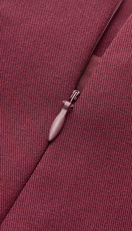 Trendy Asimetrik Yırtmaçlı Mini Etek