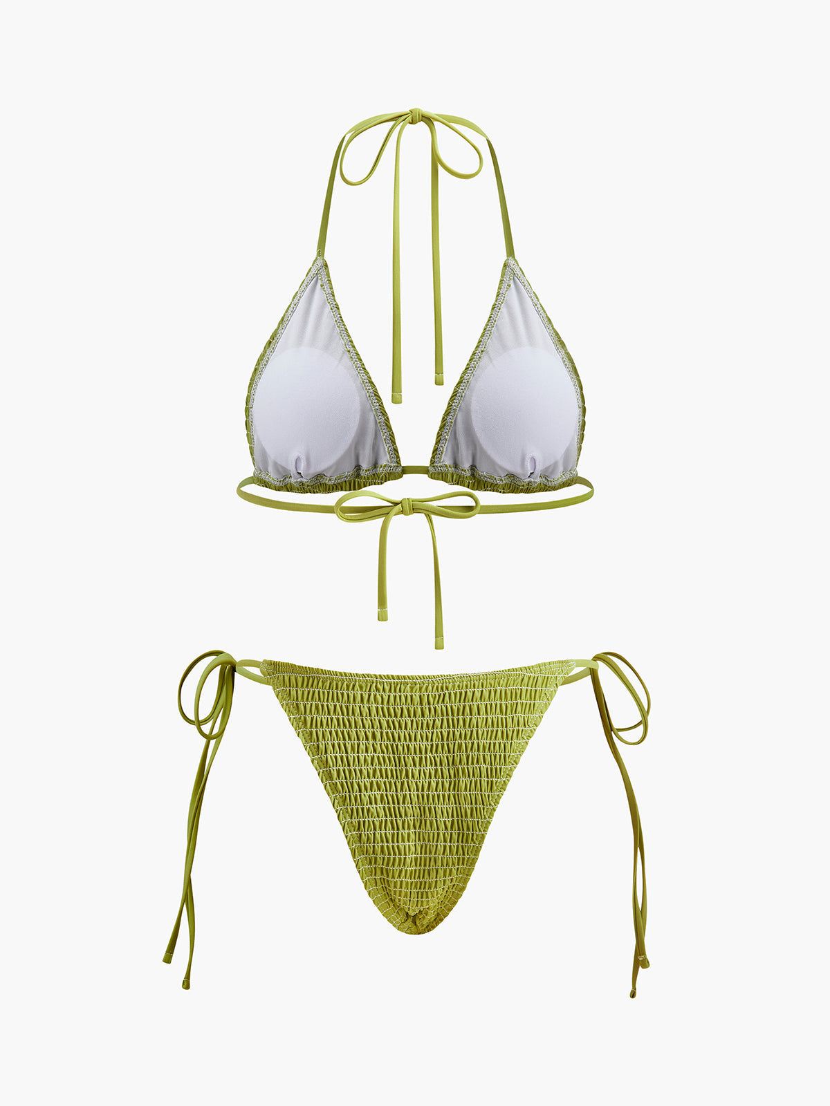 Gipe Dokulu Üçgen Bikini Takımı