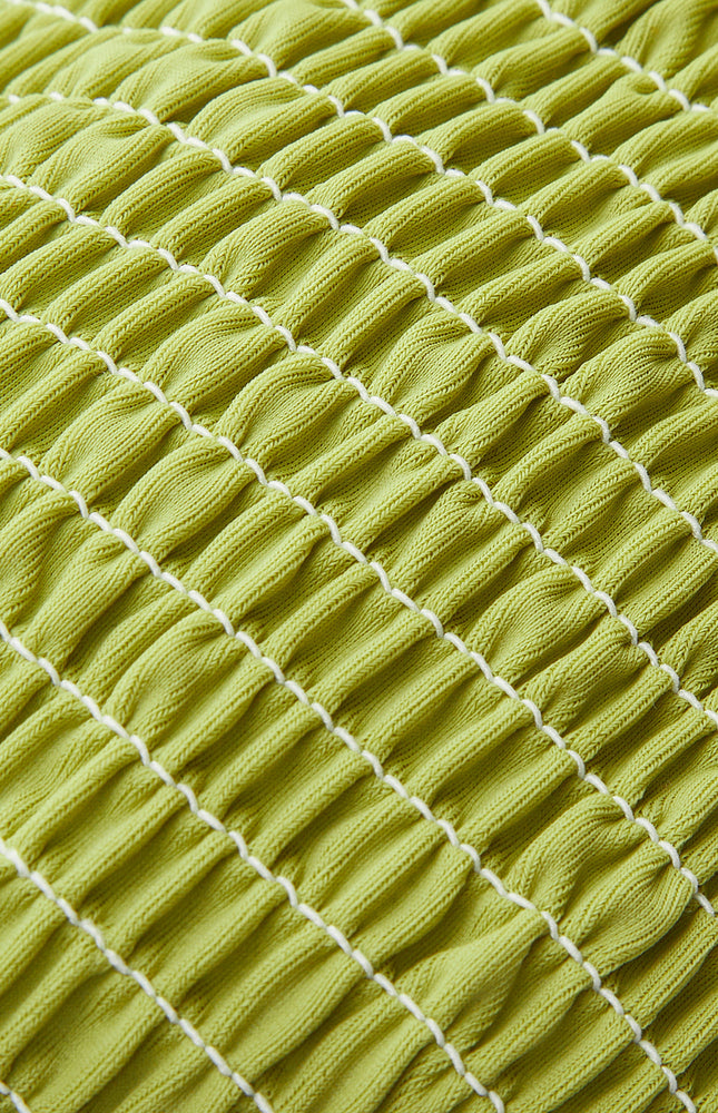 Bağcıklı Dokulu Üçgen Bikini