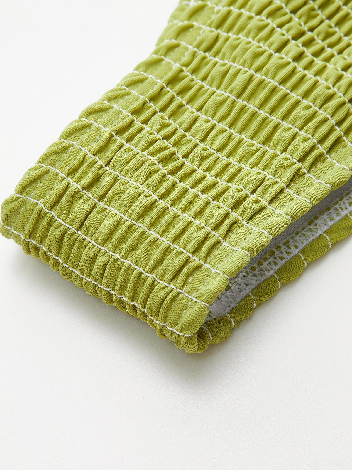 Bağcıklı Dokulu Üçgen Bikini