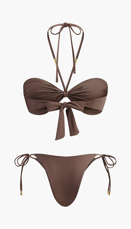 Bağlamalı Bikini Seti