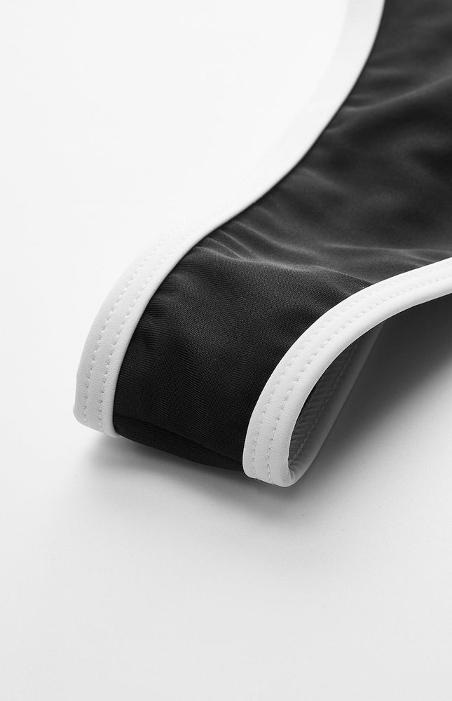 Şık Kontrast Kenar Detaylı Bikini Takımı