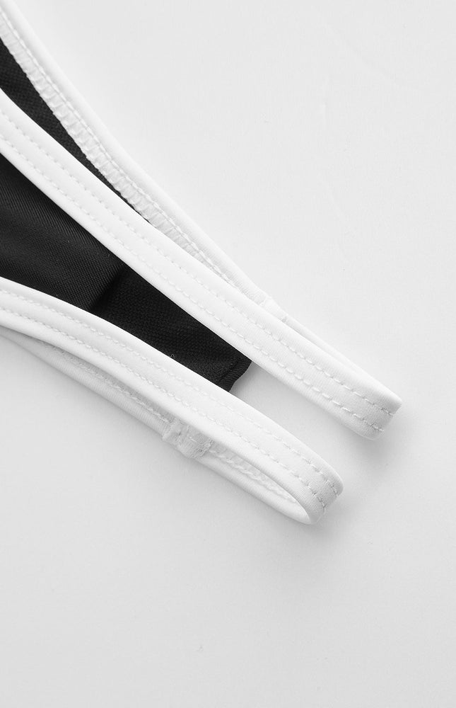 Şık Kontrast Kenar Detaylı Bikini Takımı