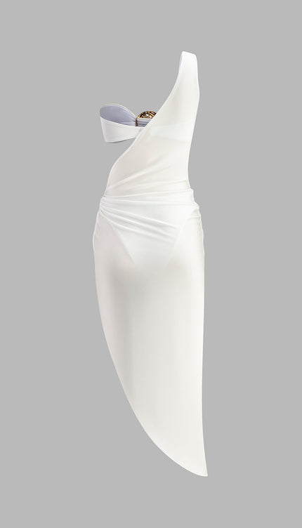 Etekli Altın Detaylı Bikini Takımı