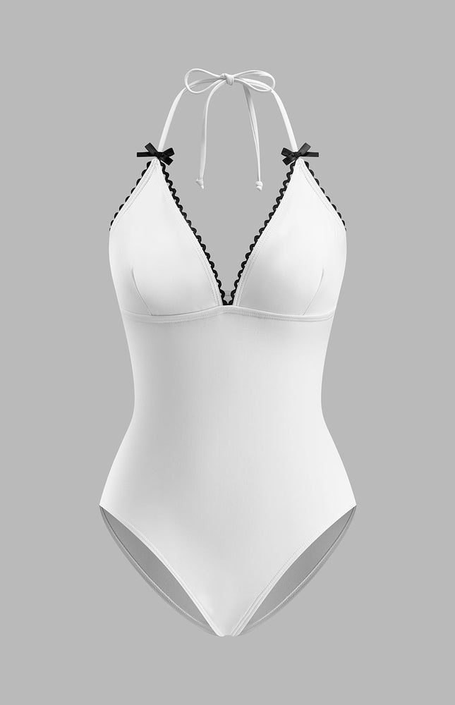 Şık Bağlamalı Fiyonk ve Biye Detay Mayo