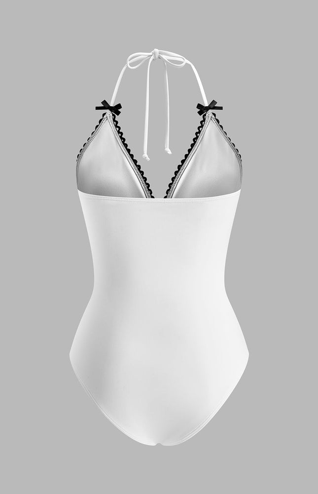 Şık Bağlamalı Fiyonk ve Biye Detay Mayo