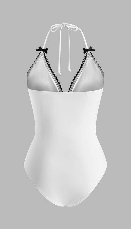 Şık Bağlamalı Fiyonk ve Biye Detay Mayo